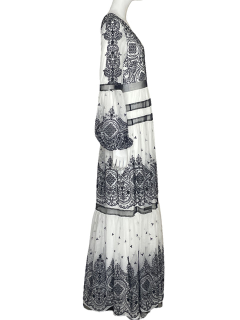 Vestido BCBG Bordado Blanco-Talla 2