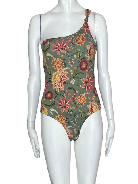 Traje de Baño Mompossina Floral Verde- Talla S