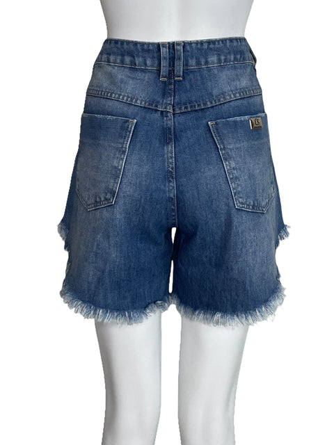 Short Carmen Steffens Denim Rasgado Azul-Talla 38