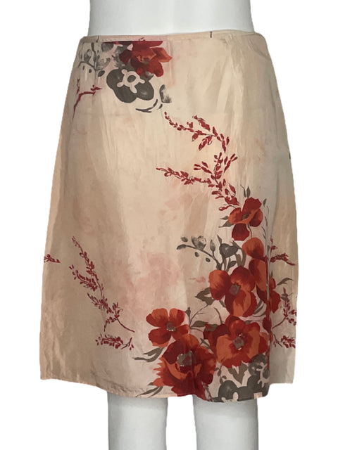 Falda Hugo Boss Flores Rosado-Talla S
