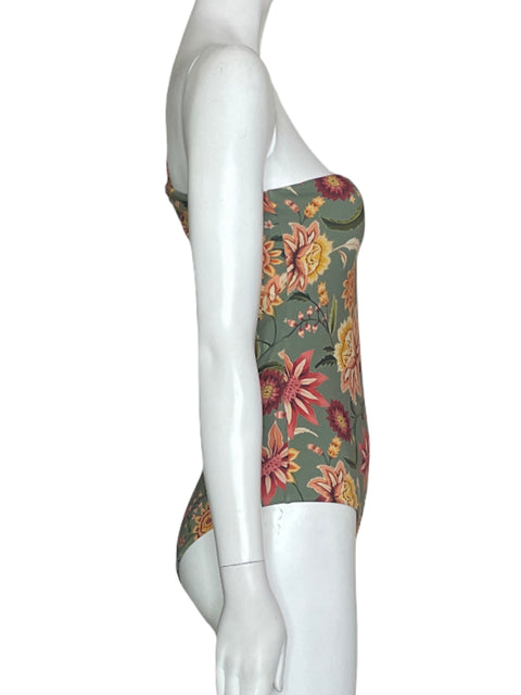Traje de Baño Mompossina Floral Verde- Talla S