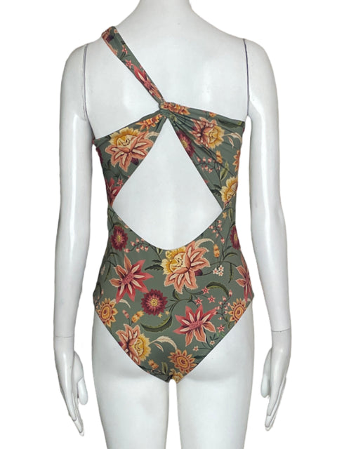 Traje de Baño Mompossina Floral Verde- Talla S