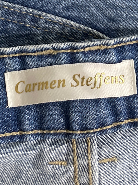 Short Carmen Steffens Denim Rasgado Azul-Talla 38