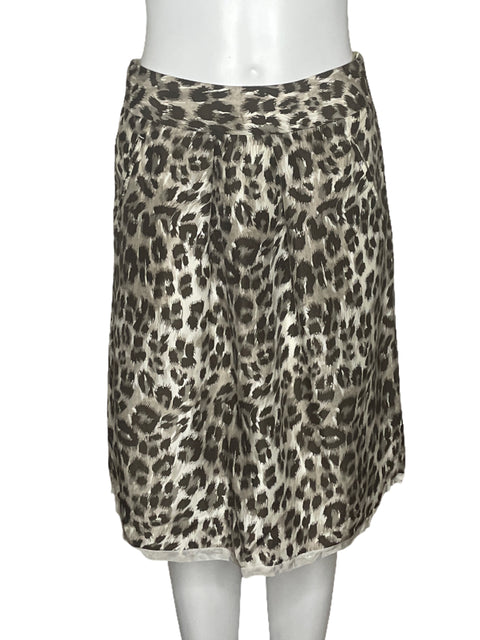 Falda Banana Republic Animal Print Marron-Talla 0
