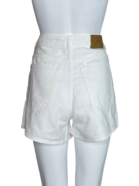 Short & Denim High Waist Blanco-Talla 8