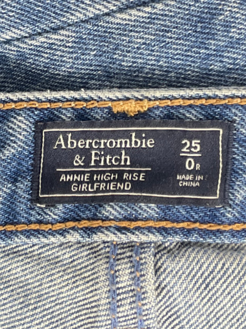 Pantalón Abercrombie & Fitch Roturas Azul-Talla 25
