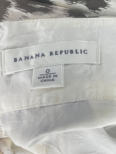 Falda Banana Republic Animal Print Marron-Talla 0