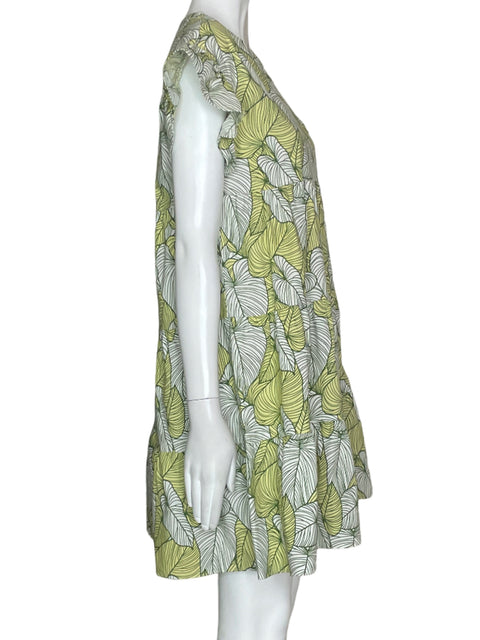 Vestido Michelle Forero Mangas Ruchas Amarillo- Talla S