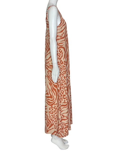 Mono OH La La Sin Mangas Animal Print Naranja- Talla S