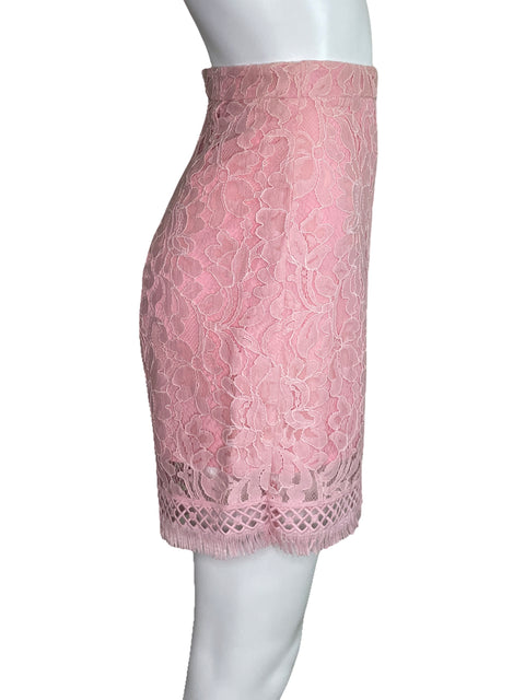 Short Pinko Encaje Rosado-Talla 8
