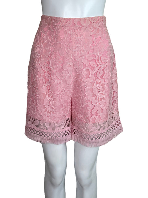 Short Pinko Encaje Rosado-Talla 8