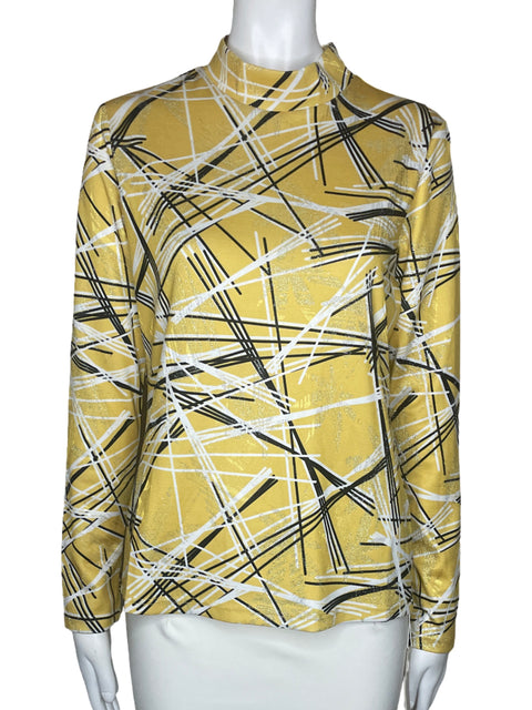 Sueter Tesoro TPS Metalizado Ralla Amarillo-Talla M