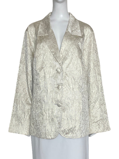 Blazer Soft By Avenue Brillante Dorado - Talla 32