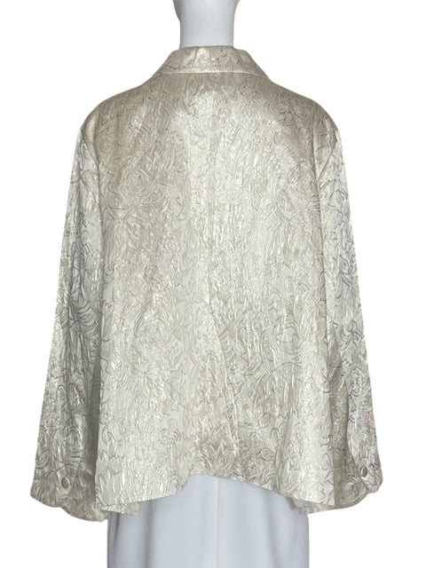 Blazer Soft By Avenue Brillante Dorado - Talla 32