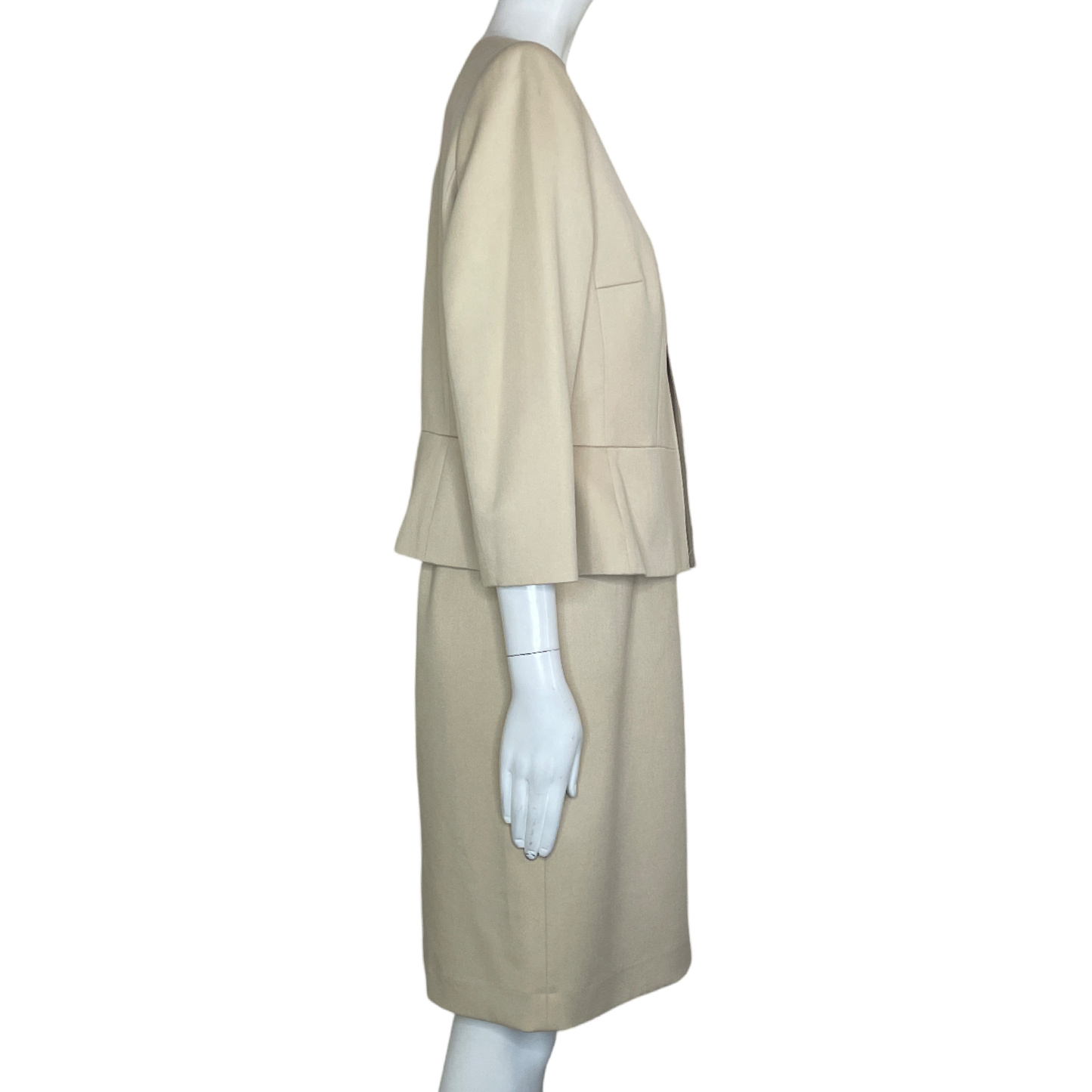 Set ANNE KLEIN Blazer y Vestido Beige - Talla 8