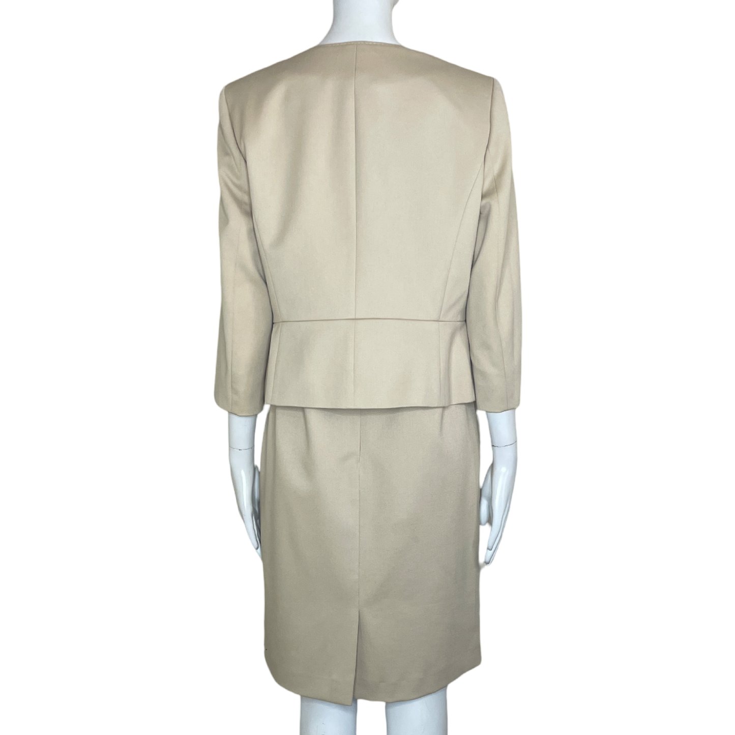 Set ANNE KLEIN Blazer y Vestido Beige - Talla 8