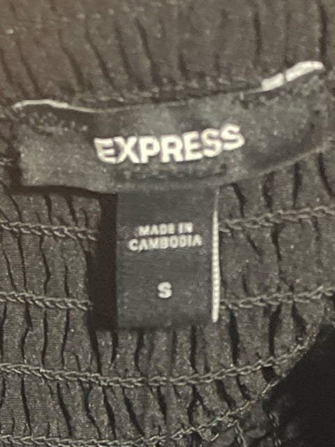 Top Express Tiras Encaje Negro-Talla S