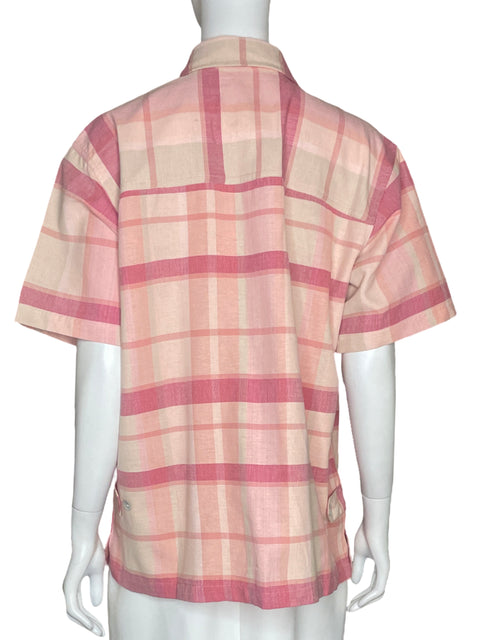 Camisa Keren Hart Cuadros Rosado - Talla XL