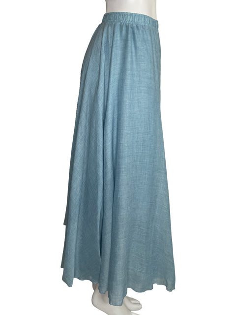 Falda Lace Girl Maxi Azul-Talla U