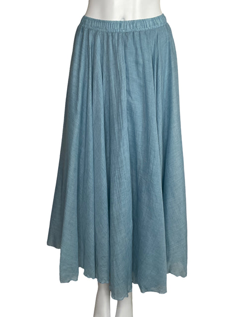 Falda Lace Girl Maxi Azul-Talla U