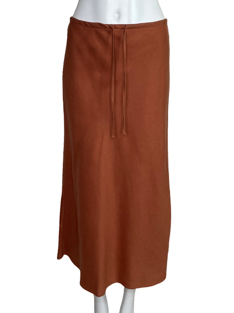 Falda Madewell Straight Naranja-Talla 8
