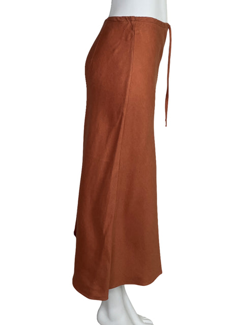Falda Madewell Straight Naranja-Talla 8