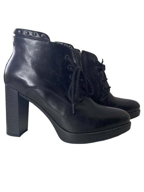 Botin Nero Giardini Ziper Lateral Negro- Talla 37