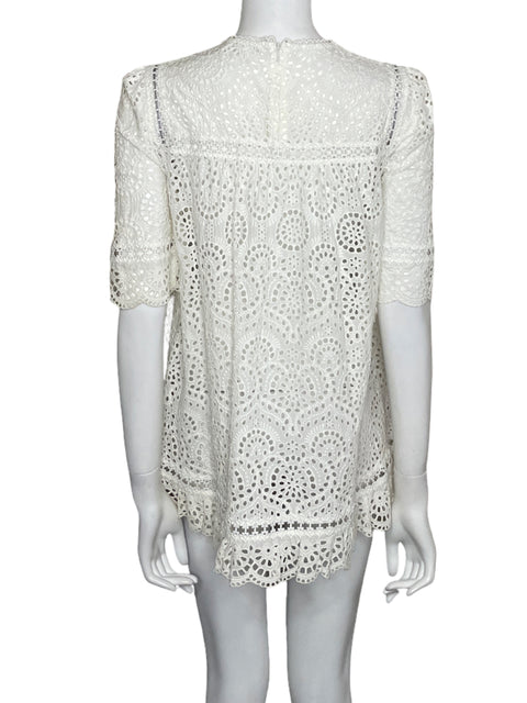 Blusa Zimmermann Eyelet Blanco-Talla 2