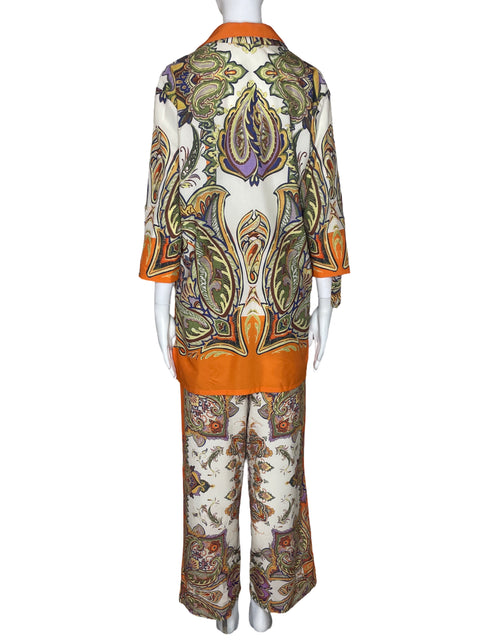 Set Zione Brand Estampado Naranja-Talla M
