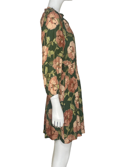 Vestido DR2 Flores Verde - Talla S