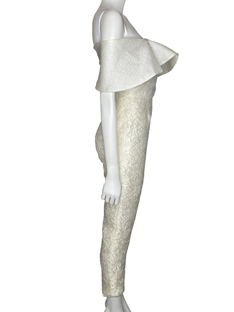 Mono John Paul Ataker Jacquard Peplum Blanco-Talla 44