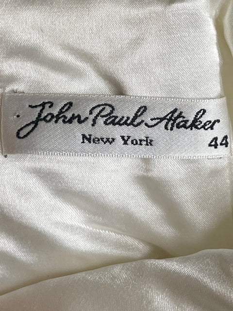 Mono John Paul Ataker Jacquard Peplum Blanco-Talla 44