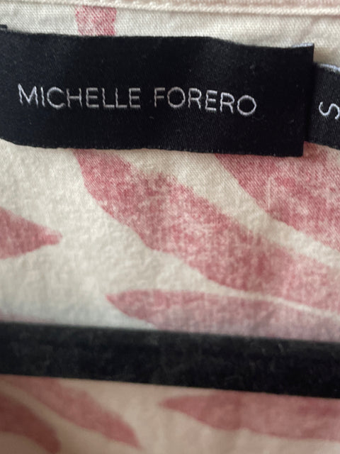 Vestido Michelle Forero Cuello V Rojo- Talla S