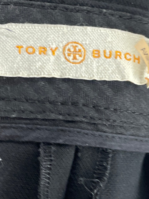 Pantalón Tory Burch Tiro Alto Negro-Talla 6
