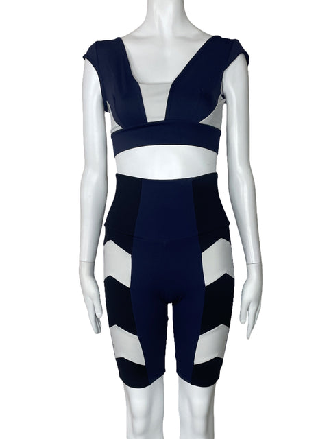 Set Port De Bras Deportivo Corto Azul-Talla M