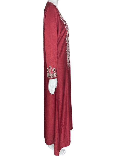 Vestido Tesoro TPS Bordado Rojo- Talla M