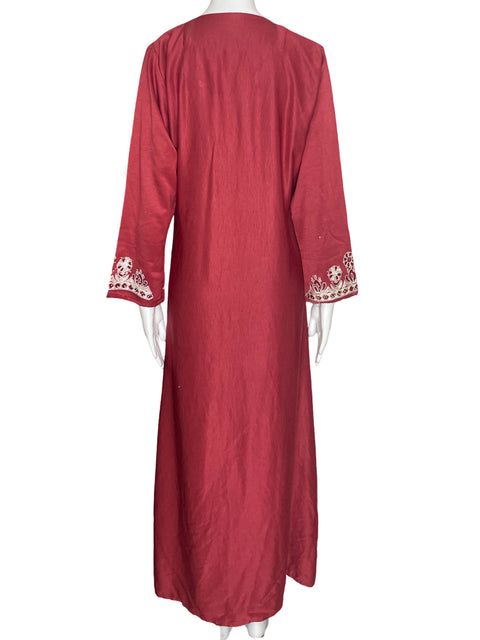 Vestido Tesoro TPS Bordado Rojo- Talla M