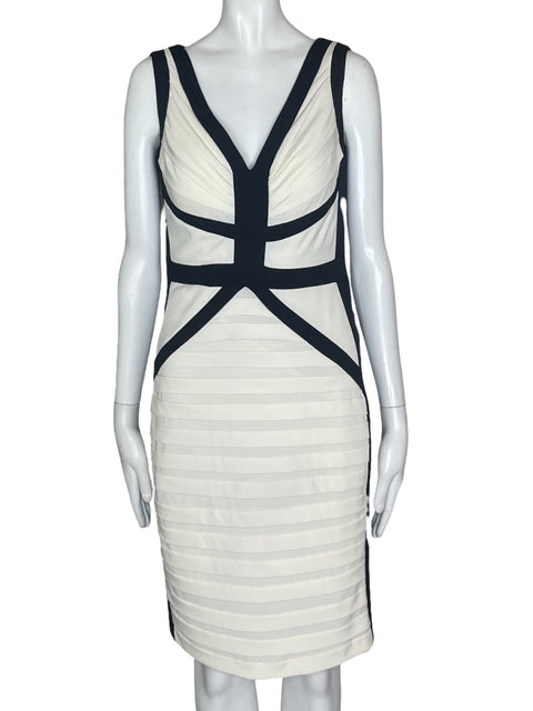 Vestido Sangria Bicolor B/N- Talla 8