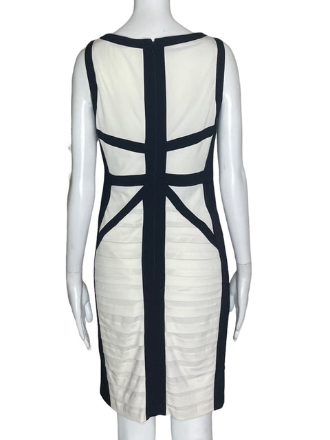 Vestido Sangria Bicolor B/N- Talla 8