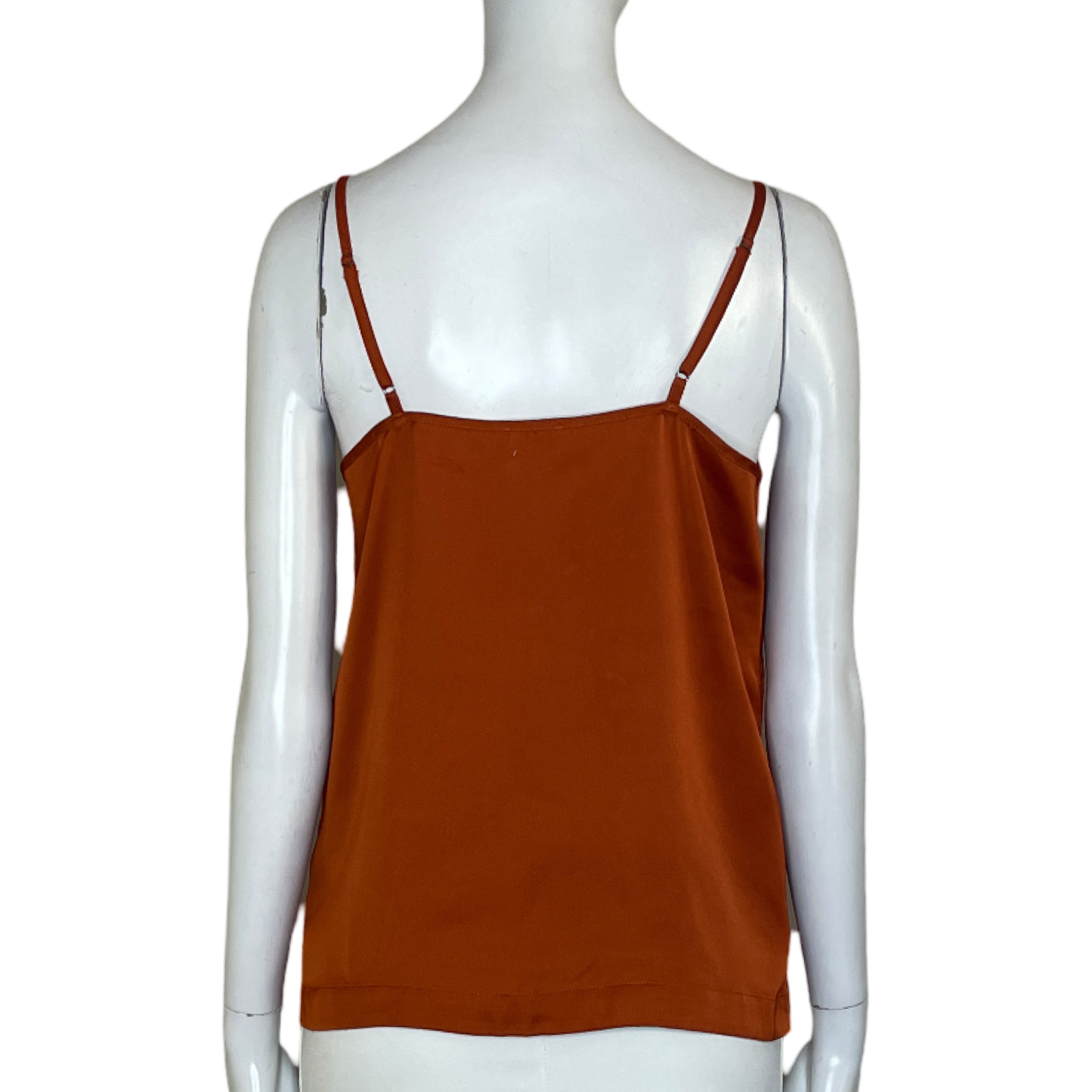 Blusa J. CREW Tiras Con Botones Naranja - Talla XS