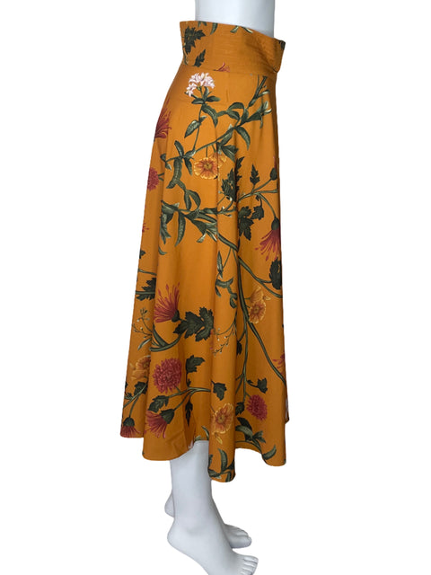 Falda Andres Otálora Flores Amarillo-Talla 8
