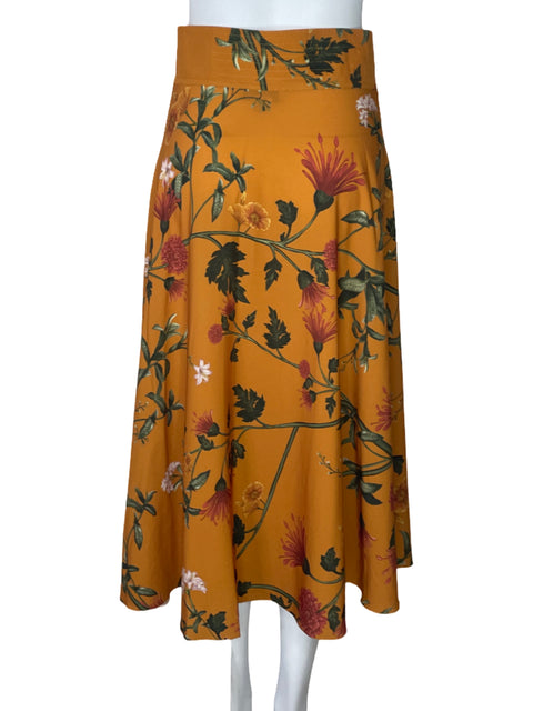 Falda Andres Otálora Flores Amarillo-Talla 8