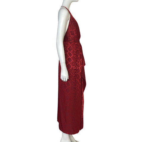 Vestido Simkhai Boa Print Rojo-Talla 6