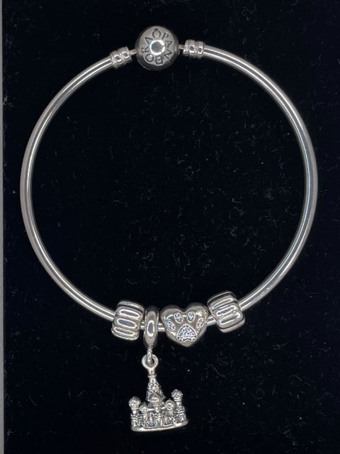Brazalete Pandora Charms Rigida-Talla U