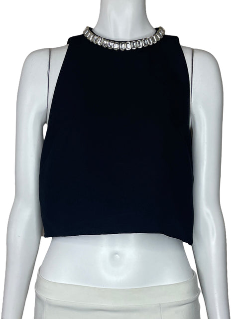 Top Sandro Pedreria Negro-Talla M
