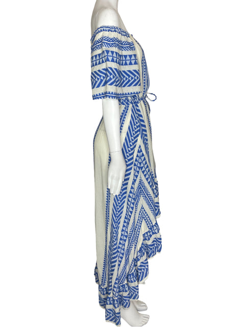 Vestido Devotion Out Shoulders Azul- Talla S