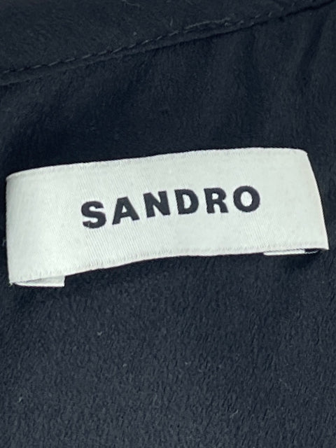 Top Sandro Pedreria Negro-Talla M