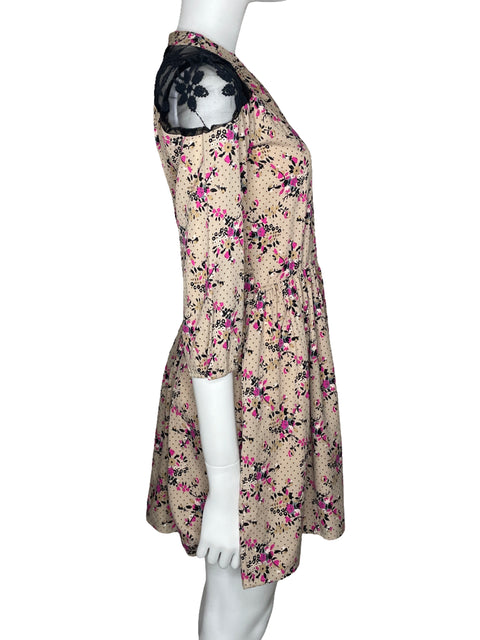 Vestido Rapsodia Fascia Dot Beige-Talla XS