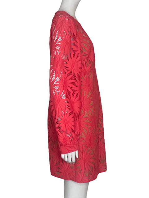 Vestido Michael Kors Encaje Rosado-Talla 10