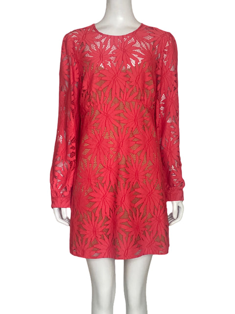Vestido Michael Kors Encaje Rosado-Talla 10